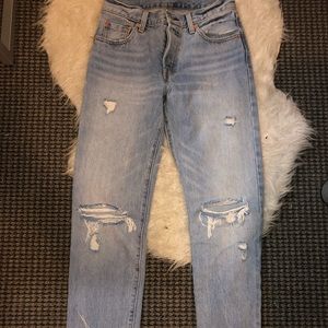 Levi 501 Ripped Knee Jeans